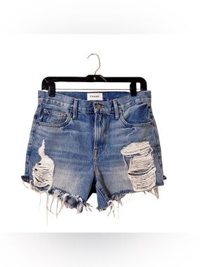 Women’s Frame Denim Ripped Blue Jean Shorts size 23